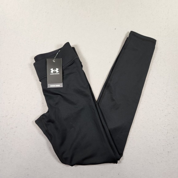 Under Armour Pants - Under Armour Women's Black Compression HeatGear Mid Rise Leggings Small NWT
